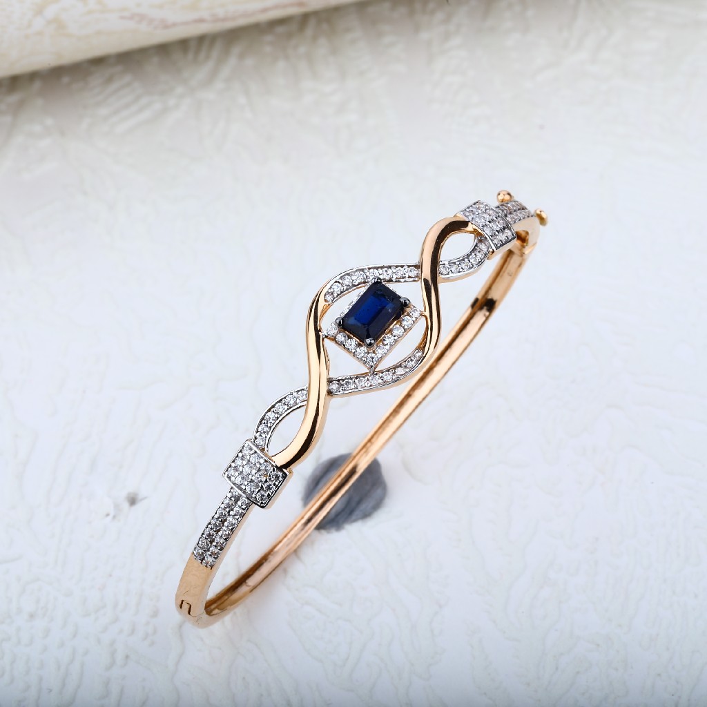 Ladies 18K Rose Gold Kada-RLKB43