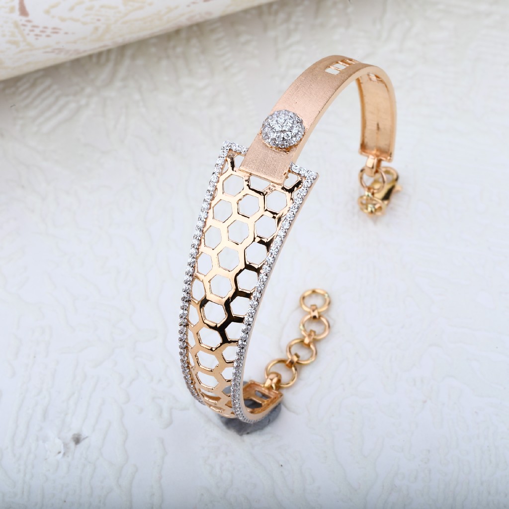 Ladies 18K Rose Gold Exclusive Bracelet-RLKB35