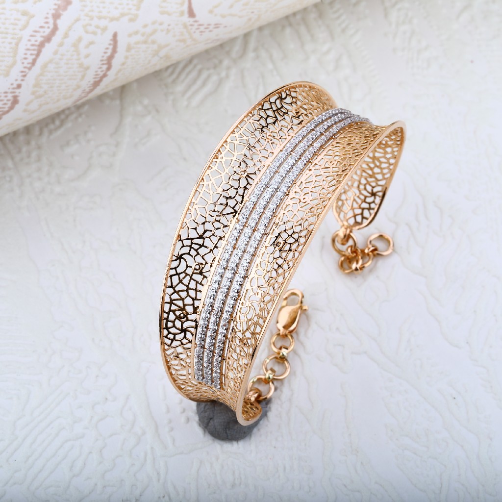 Rose Gold 18K Designer Ladies Bracelet-RLKB29