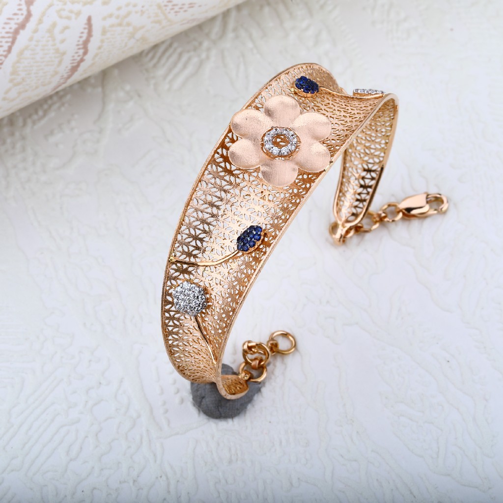 Designer Rose Gold Ladies Kada-RLKB28
