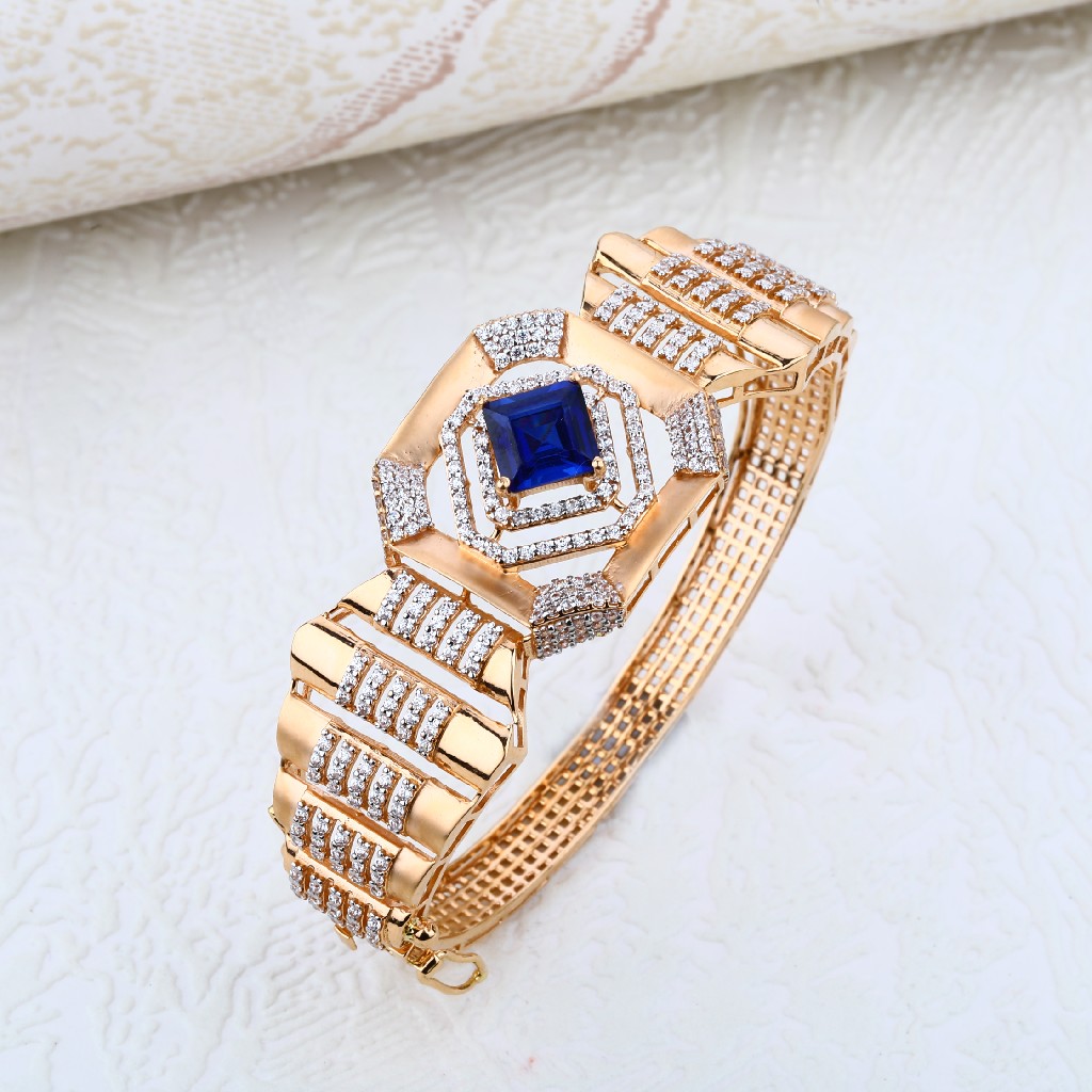 Ladies Rose Gold Designer 18K Kada-RLKB14