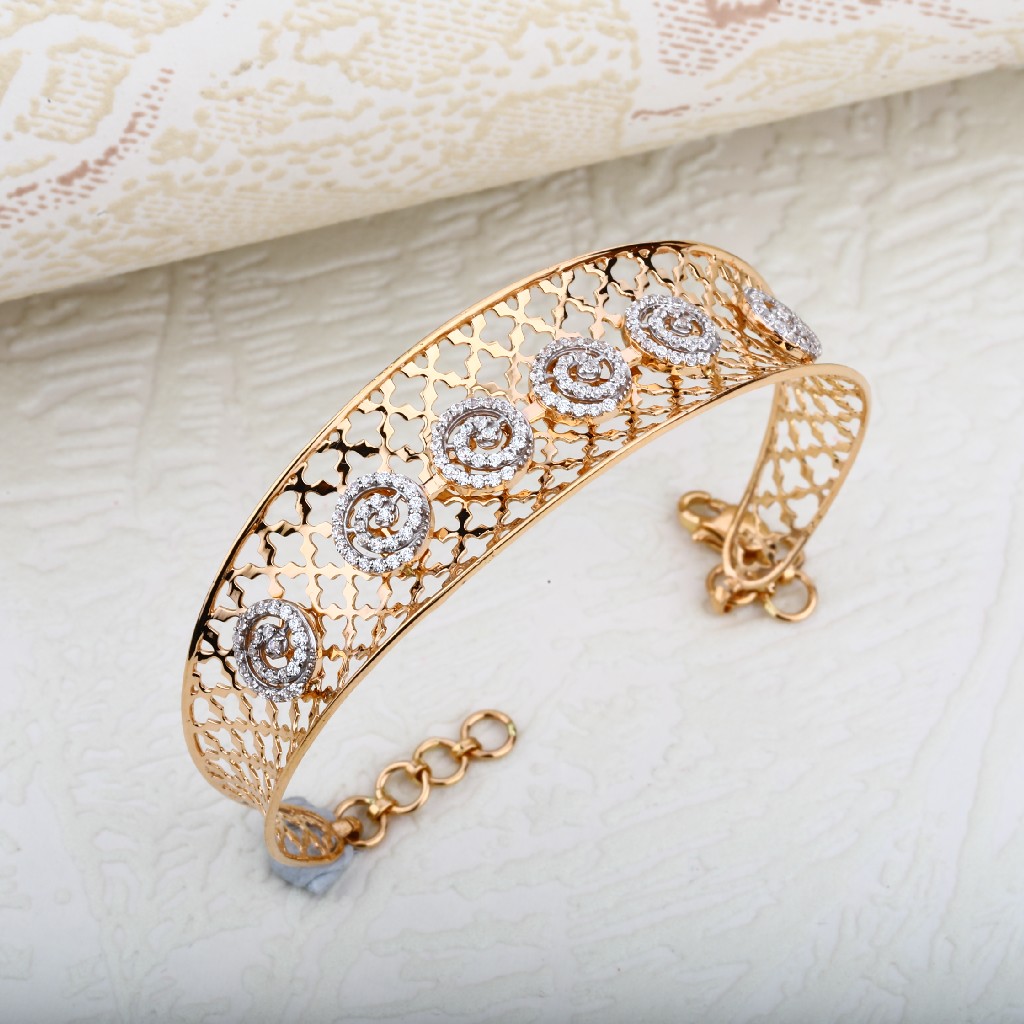 Ladies Rose Gold Kada-RLKB02