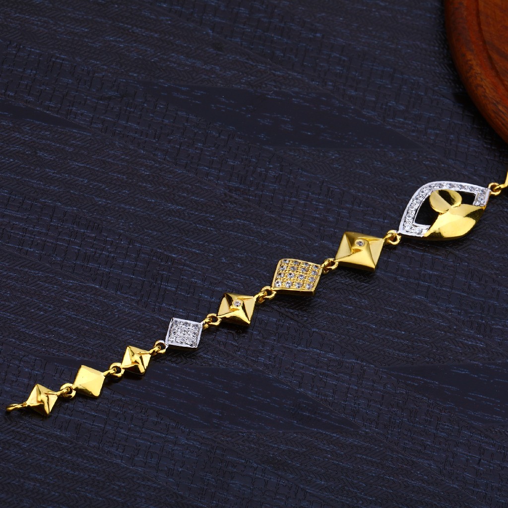 Ladies Gold Diamond Bracelet-LB153