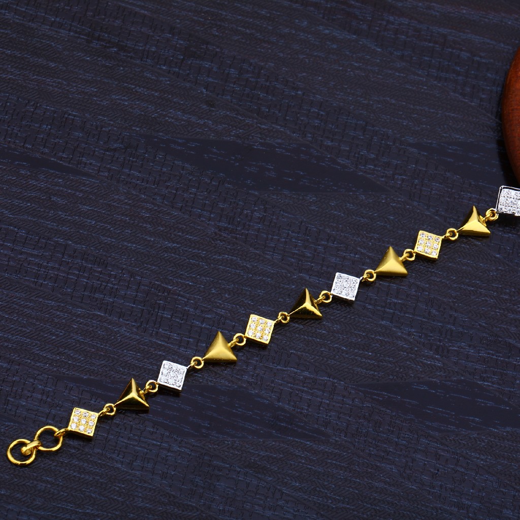 Ladies 22K Fancy Gold Bracelet-LB135