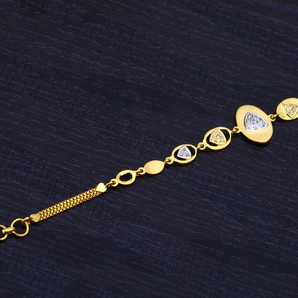 22K Daily Wear Ladies Gold Bracelet-LB129