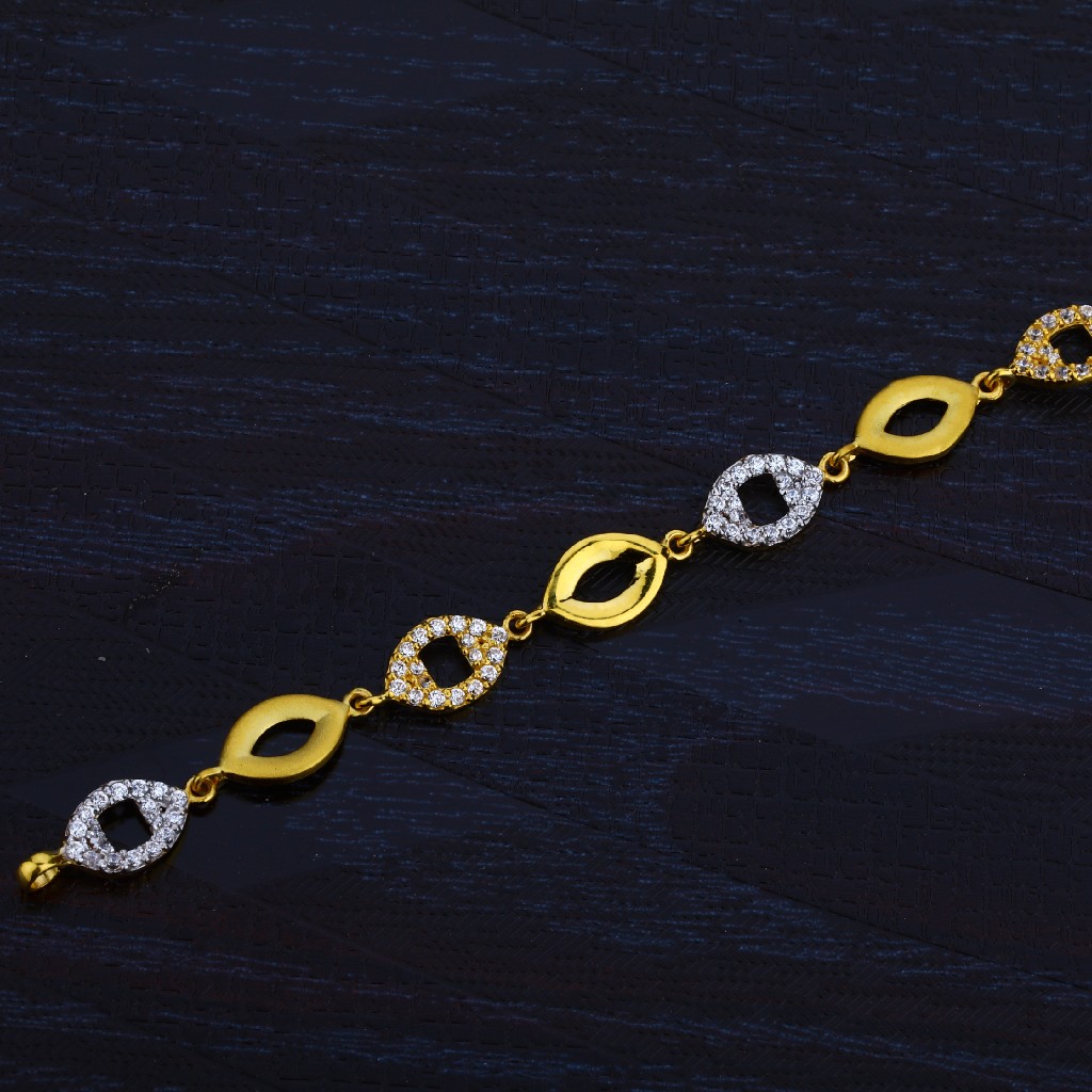 Ladies 22K Cz Gold Lucky-LB44