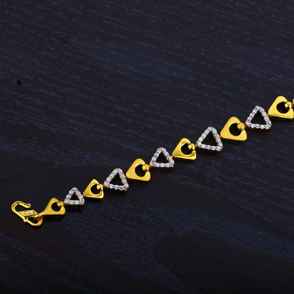 Ladies Gold 916 Bracelet-LB19
