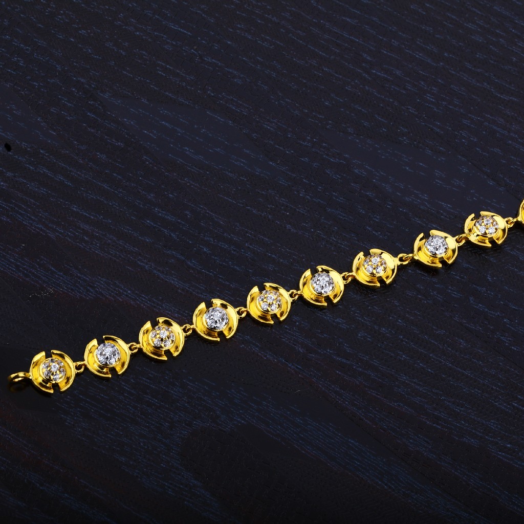 Ladies Gold 916 Bracelet-LB17