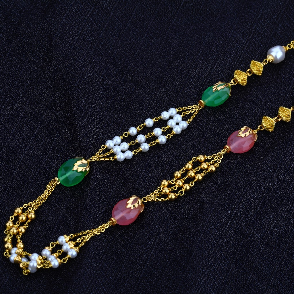 Ladies Colourful Gold Moti Mala-AC36