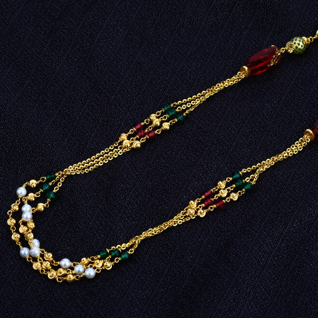 Ladies Gold Chain Mala-AC27