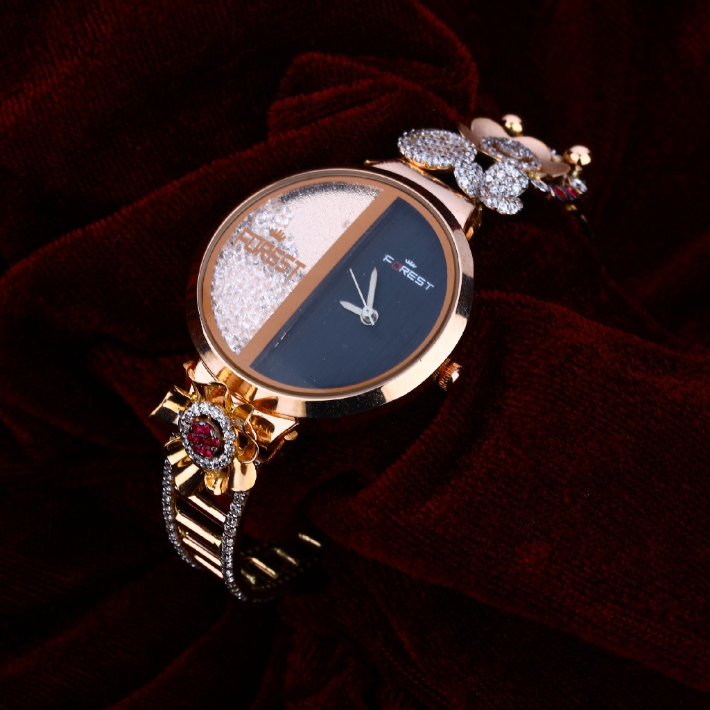 Ladies Gold Diamond Watch-RLW50