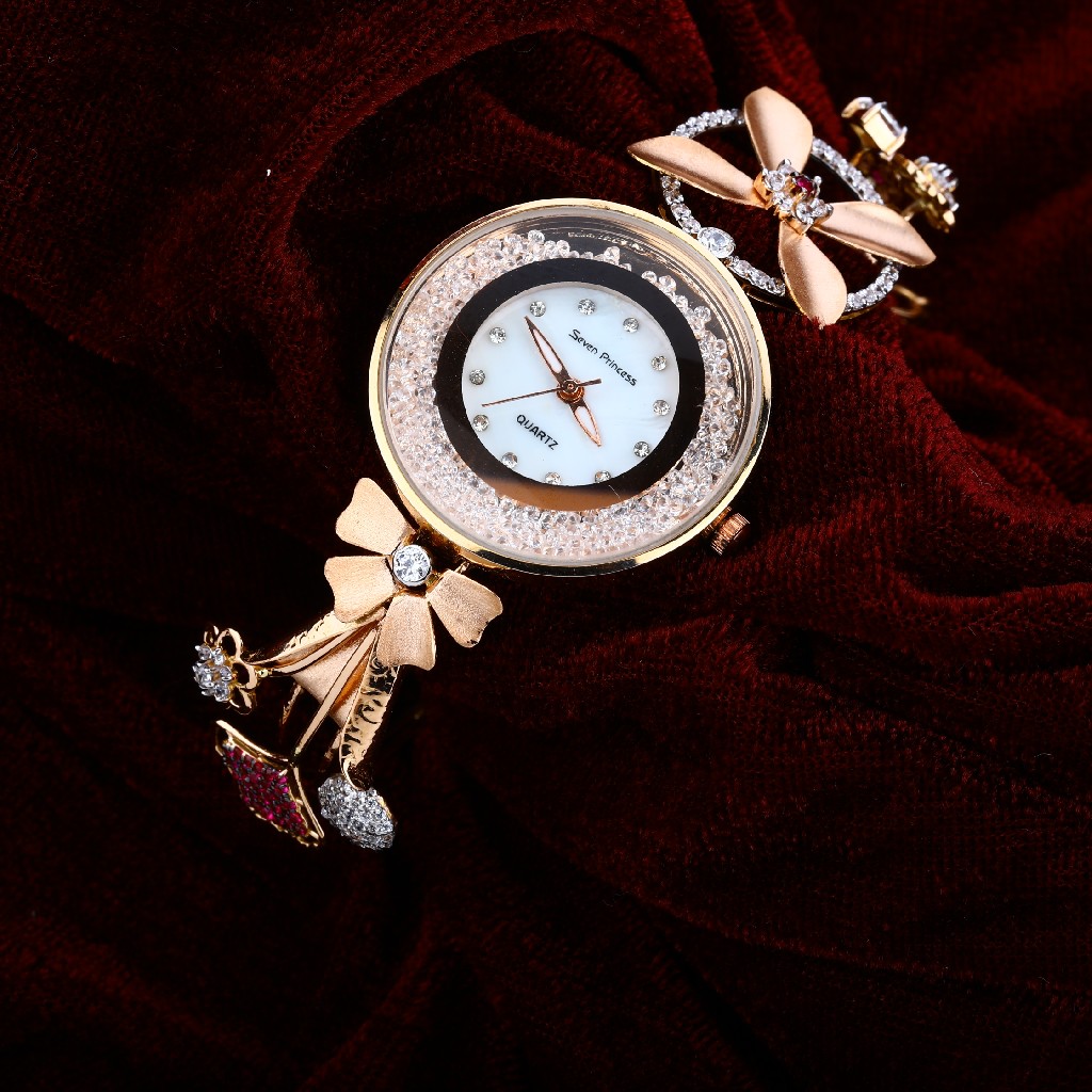 Diamond Gold Ladies Watch-RLW36