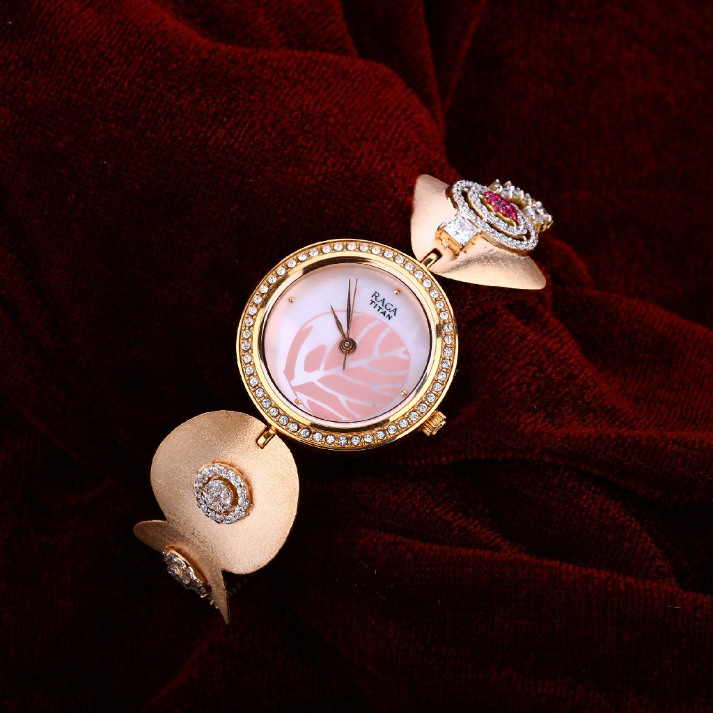 Rose Gold Ladies 18K Watch-RLW34
