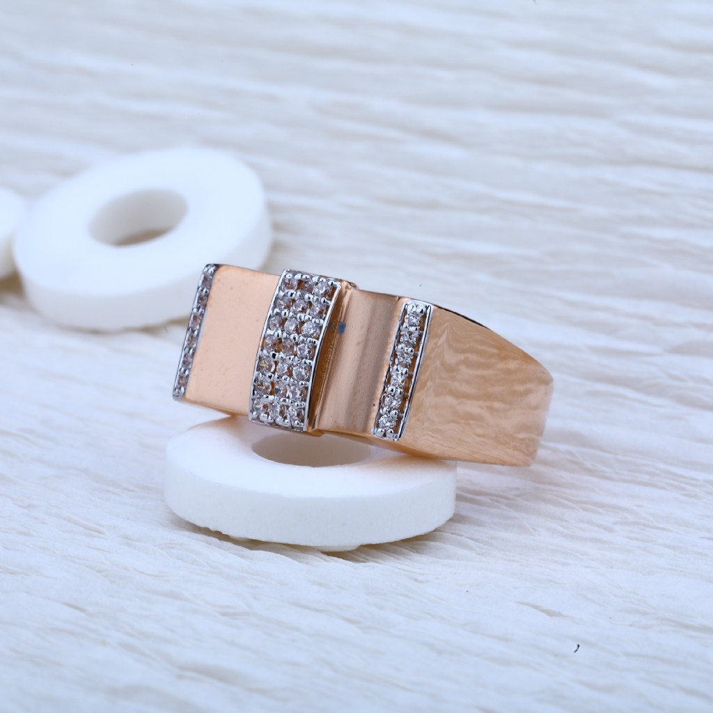 Rose Gold Mens Ring-RMR14