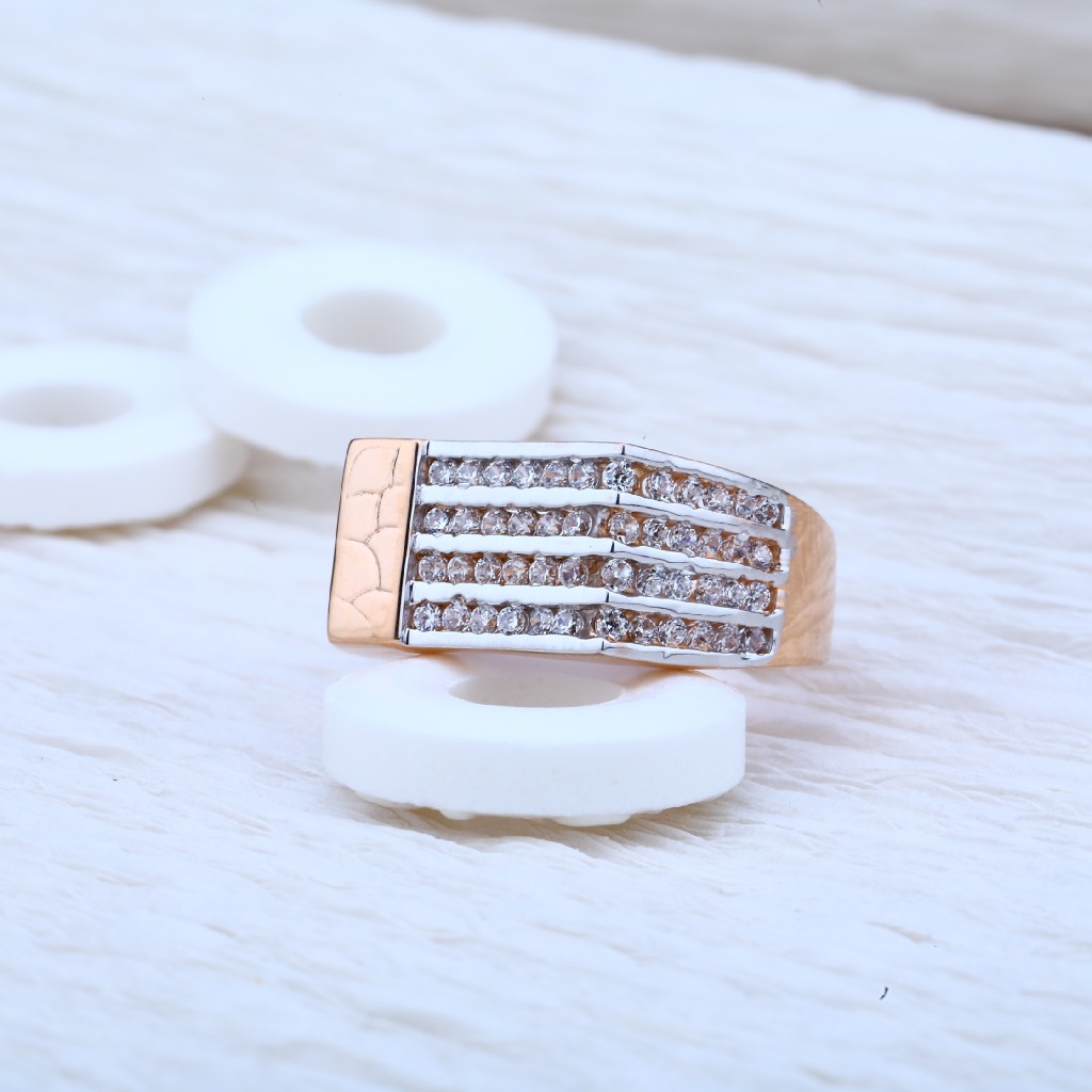 Rose Mens Gold Ring-RMR12