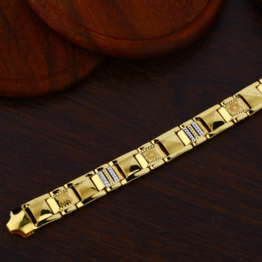 Mens 22K Gold Bracelet-MPB72