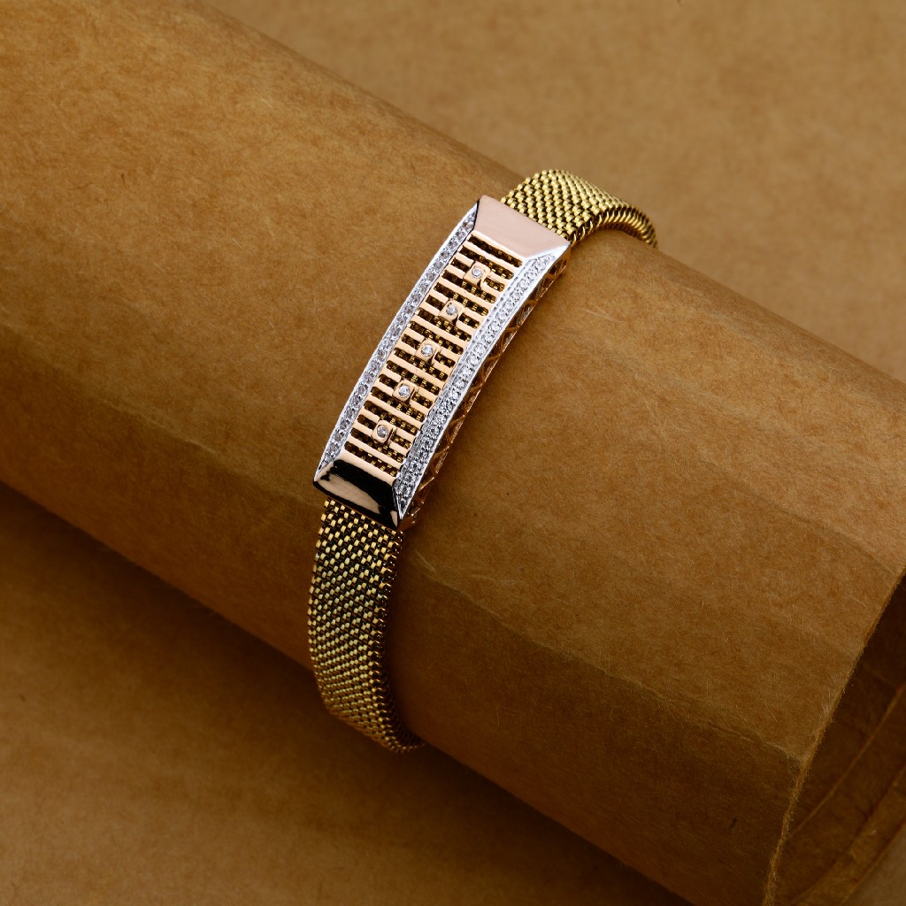 Mens Rose Gold Kada-MLB96