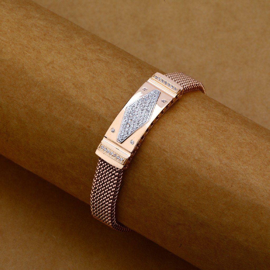 Gold Mens Bracelet-MLB81