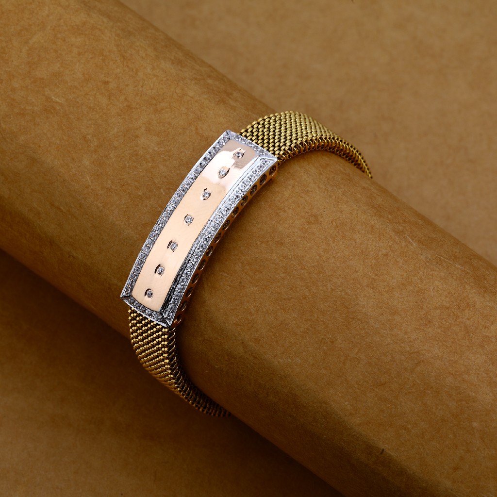 Rose Gold Leather Kada-MLB73