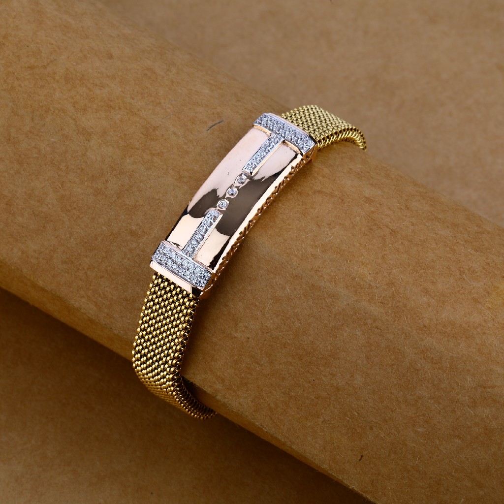 Mens Rose Gold Bracelet-MLB62