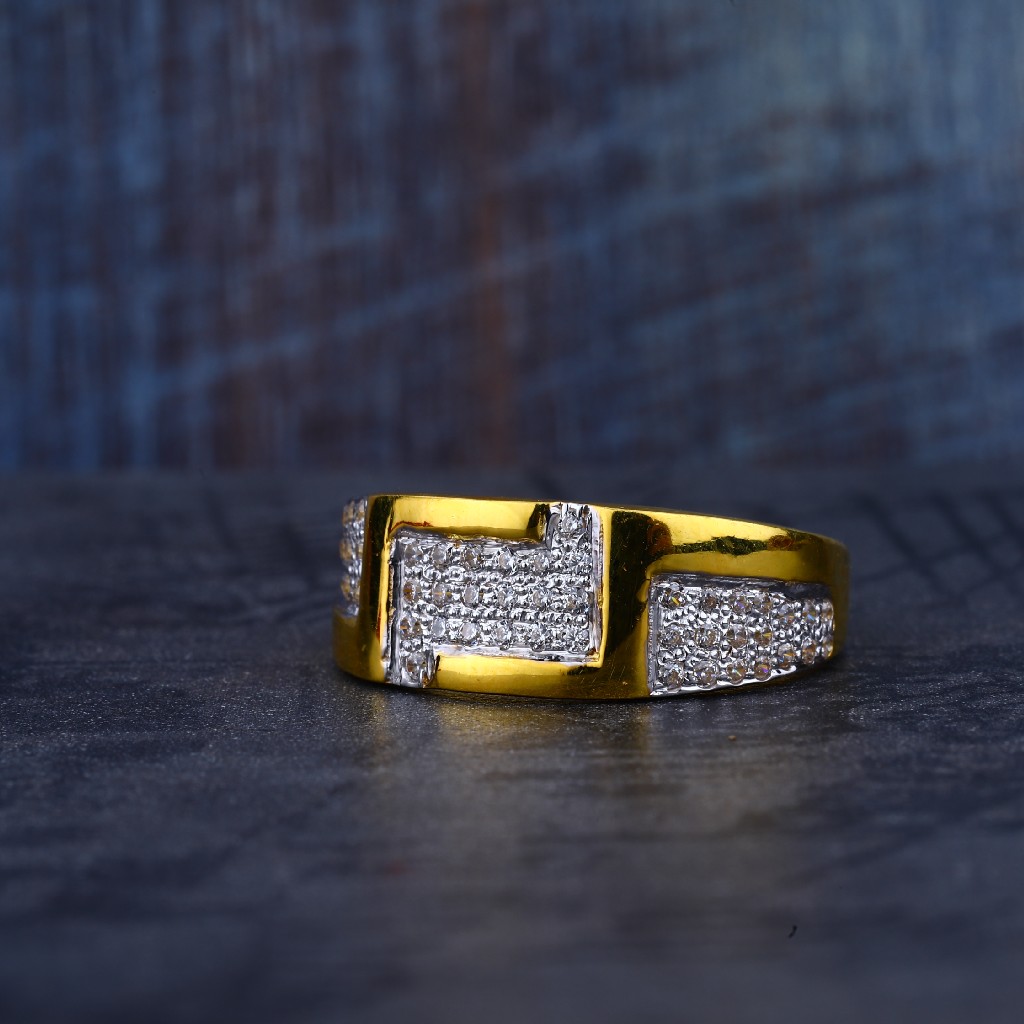 Mens Gold 916 Ring-MR171