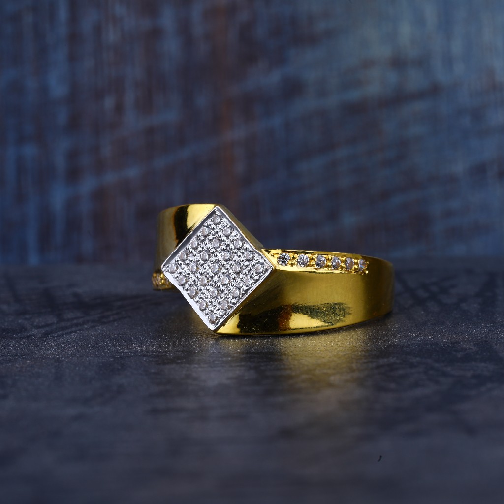 Mens Gold 916 Ring-MR138