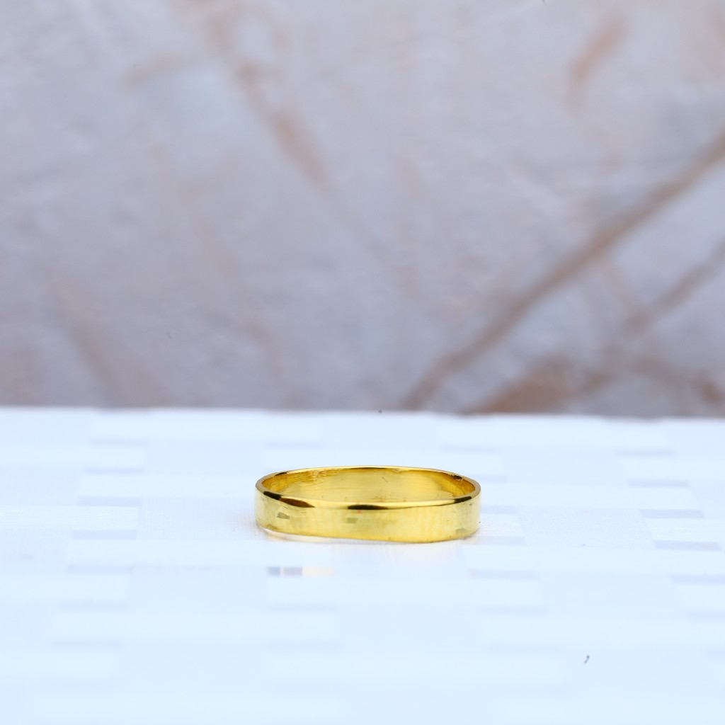Plain Gold Cz Kids Ring-KR58