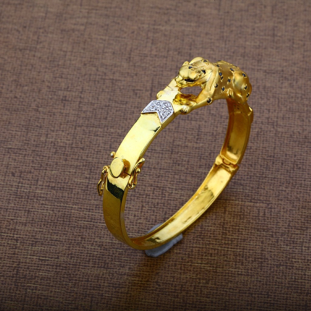 Mens 916 Gold Kada-MKB09