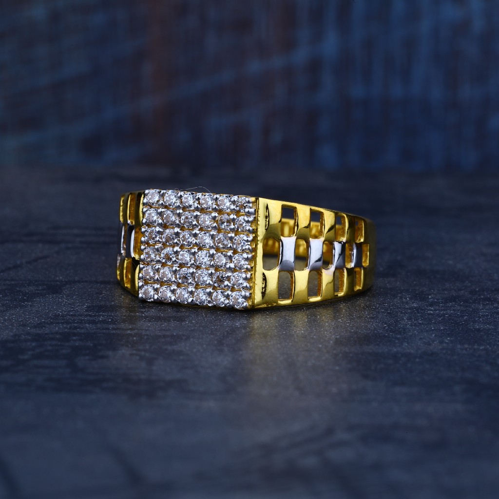 Mens 916 Gold Ring-MR104