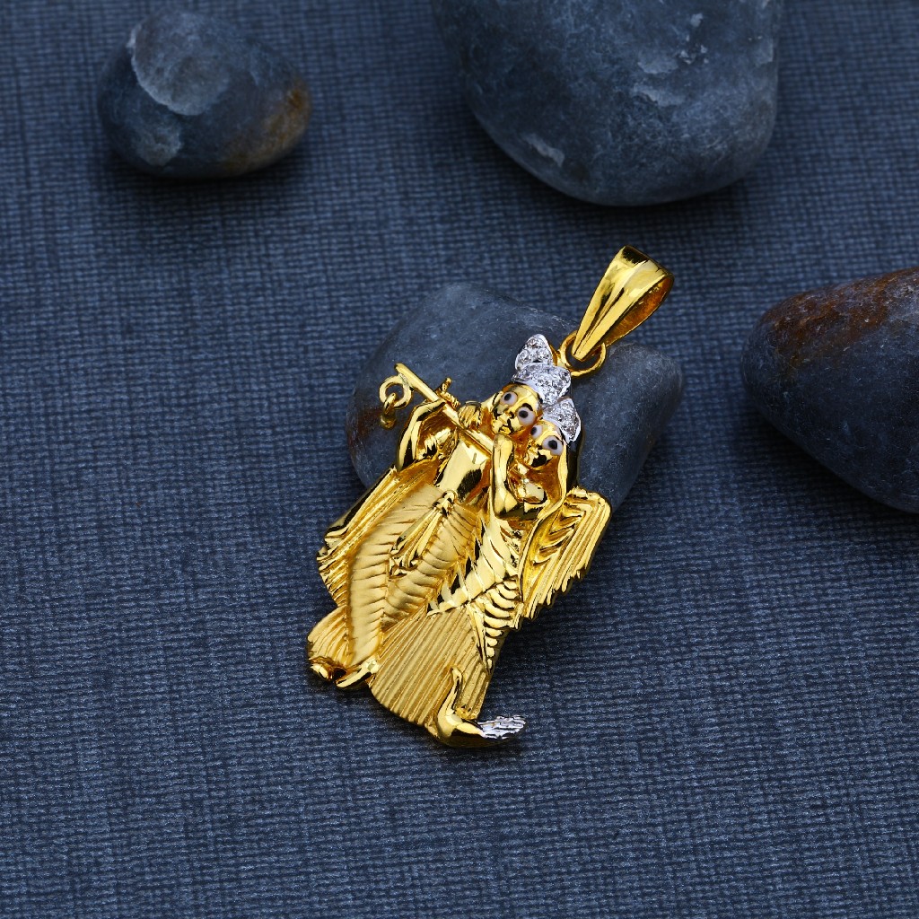 Radha Krishna Gold 916 Exclusive Pendant-GP65