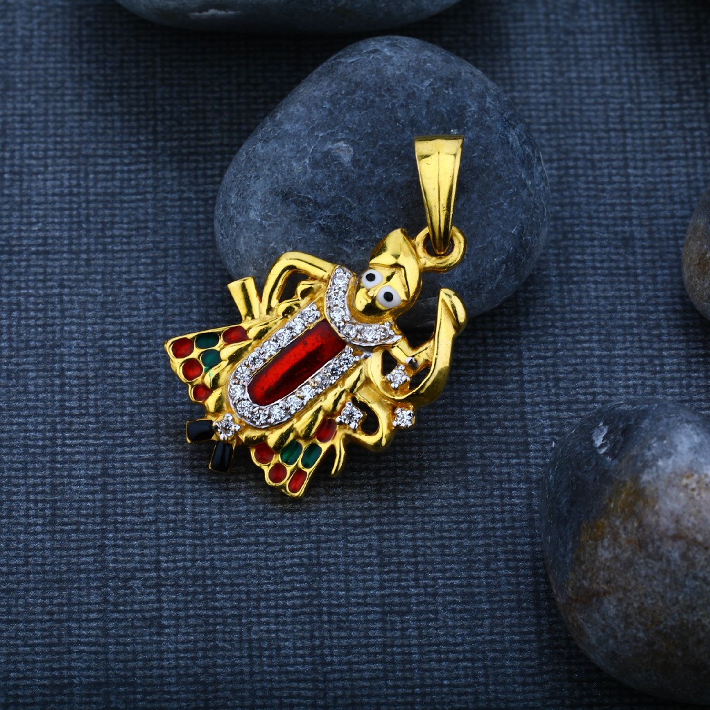 Shreenathji God Gold 22K Pendant-GP48
