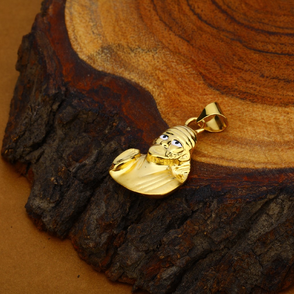 Sai Baba Gold 18K Hollow Pendant-HLP69