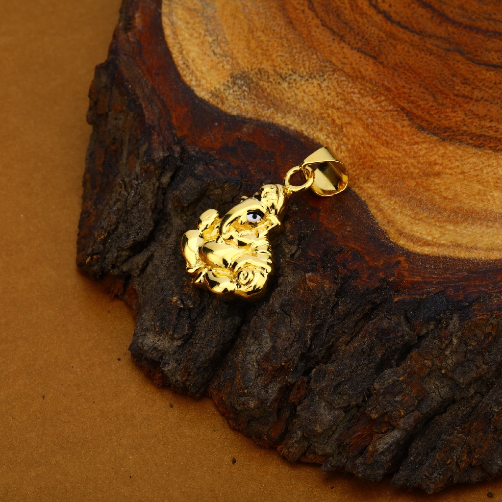Gold 18K Hollow Ganpati Pendant-HLP54