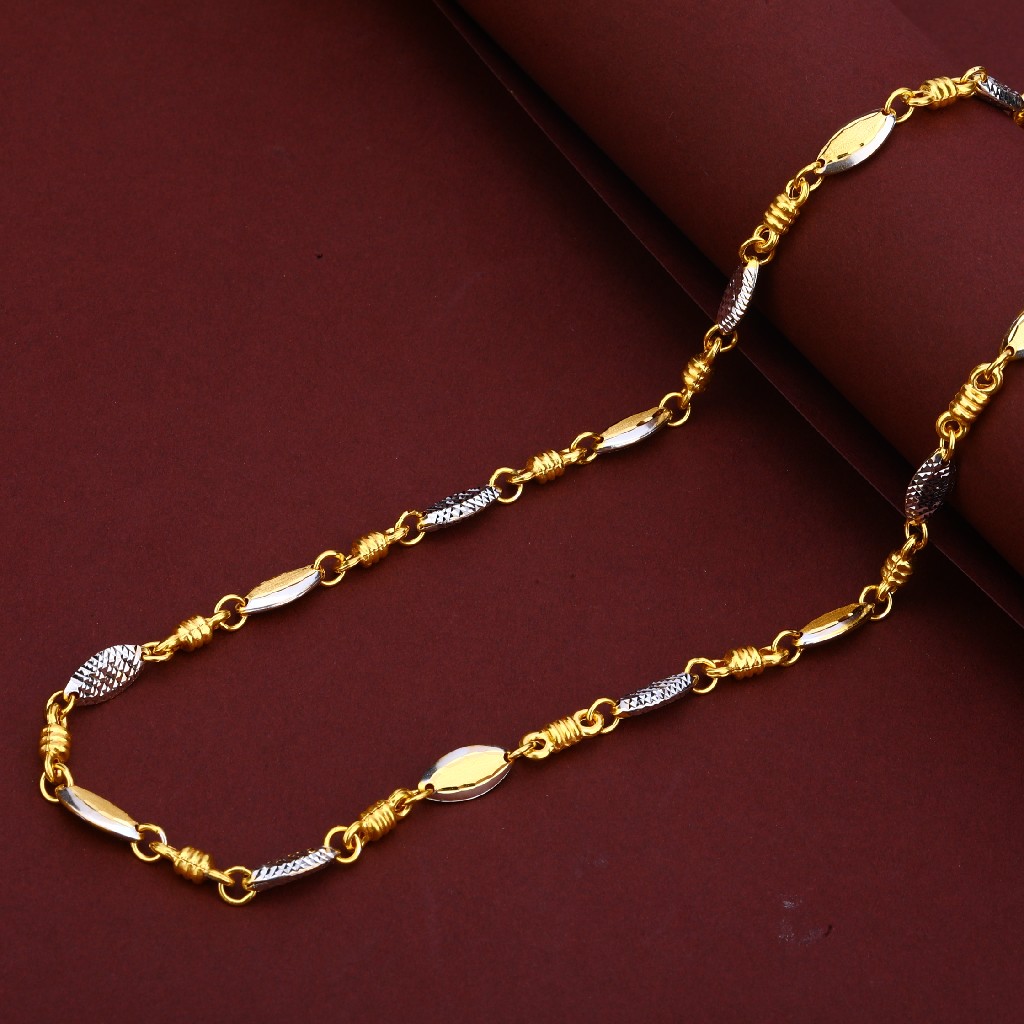 Mens Daily Wear Gold Italian Turkey 22K Chain-MTC90