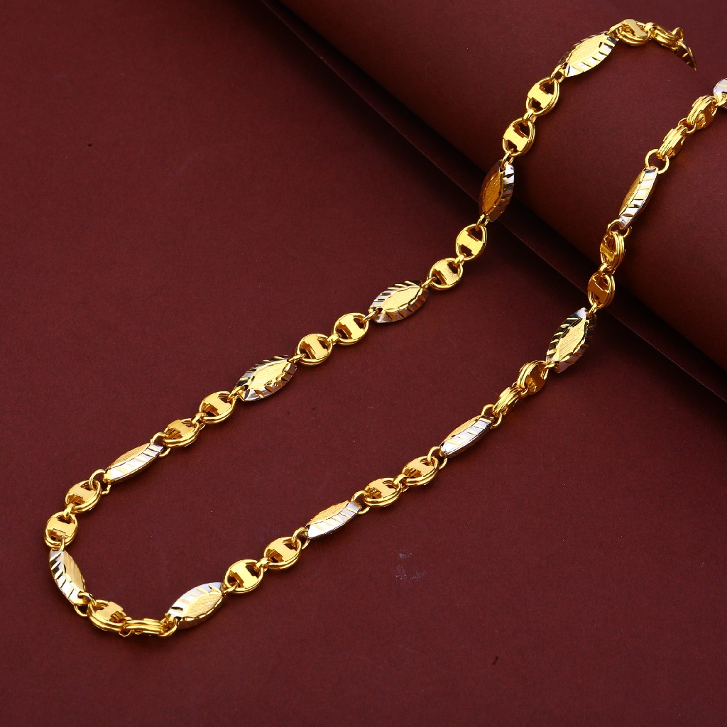 Mens 916 Gold Cz Turkey Italian Chain-MTC82