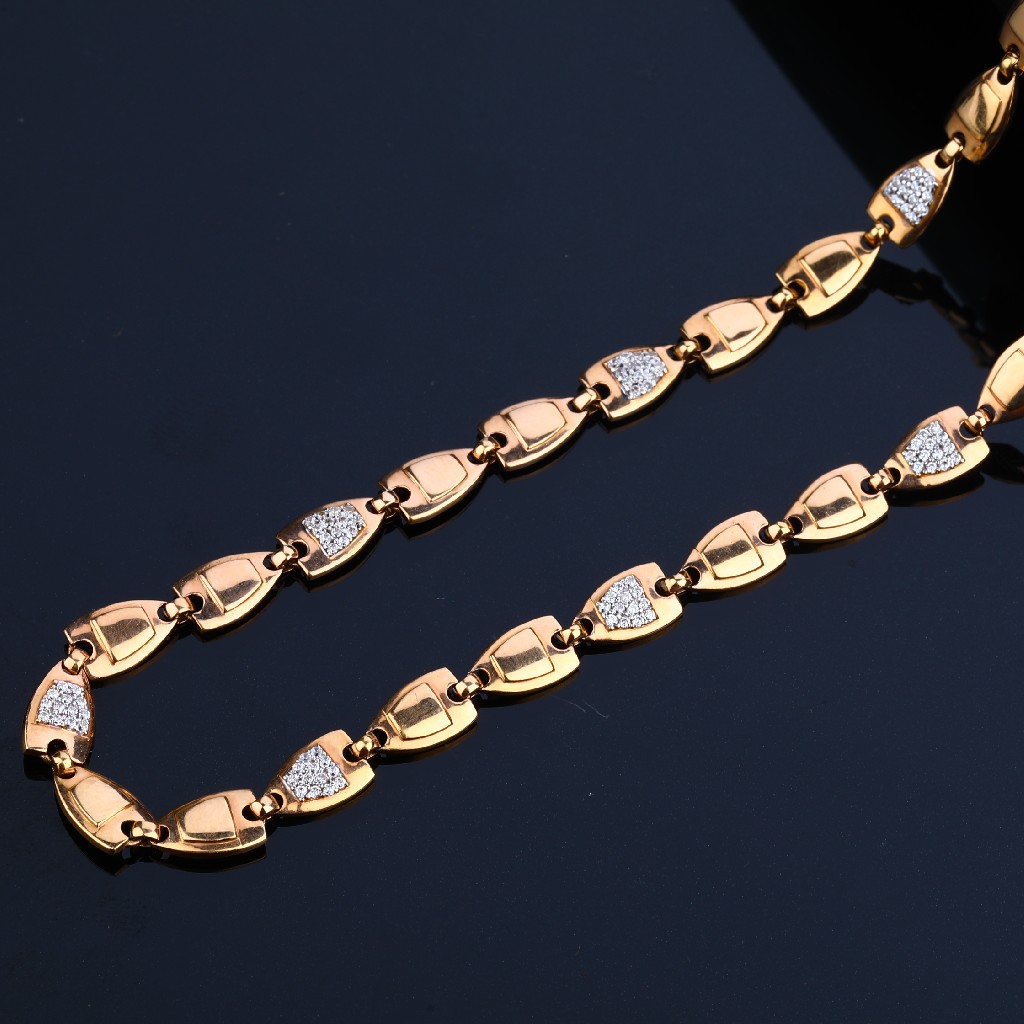 Rose Gold 18K Heavy Weight Mens Chain-RMC29