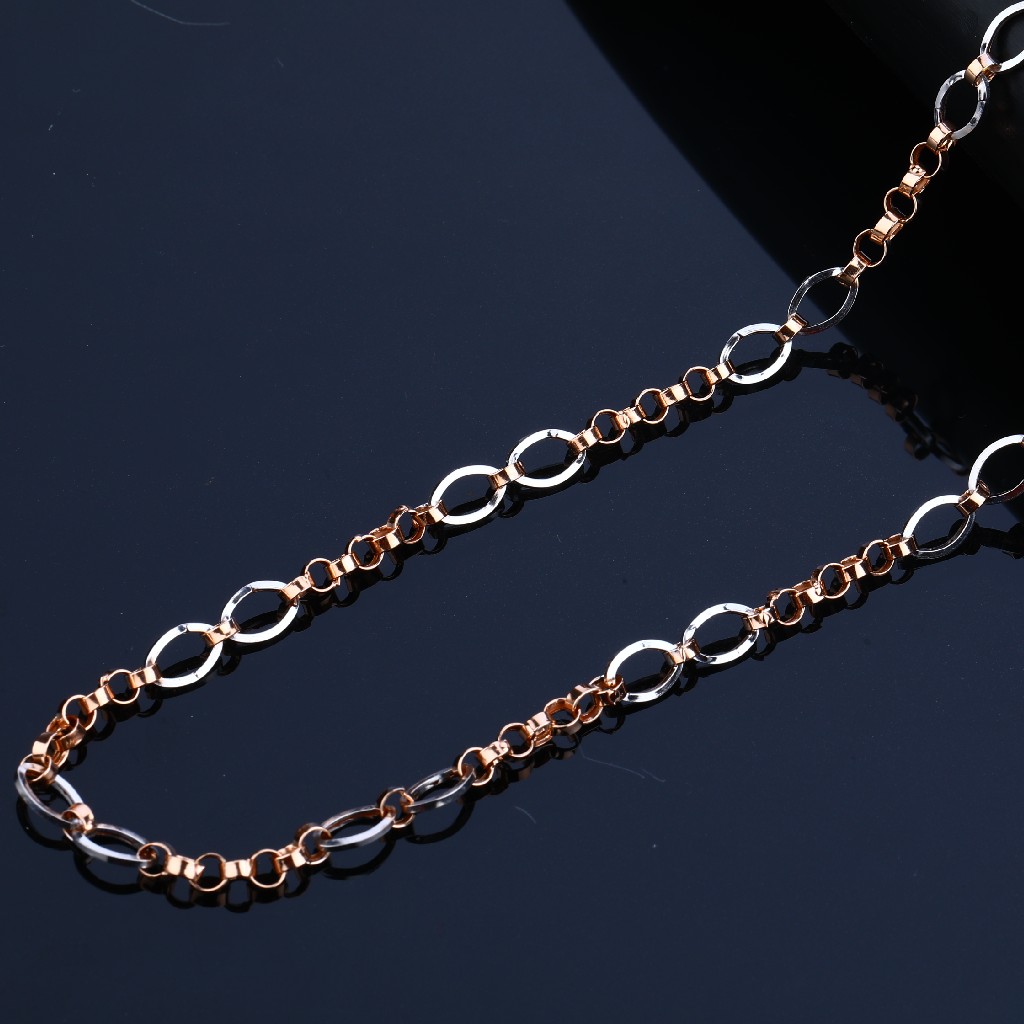 Mens 18K Rose Gold Chain-RMC05