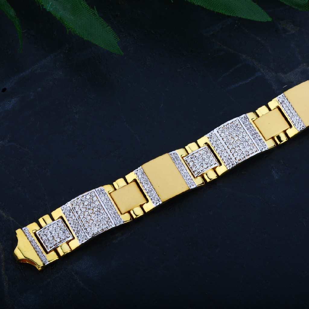 Mens 916 Gold Casting Bracelet-MCB25