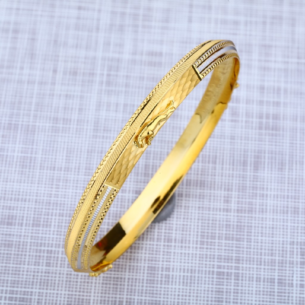 Mens Punjabi Gold 916 Kada-MPKB08