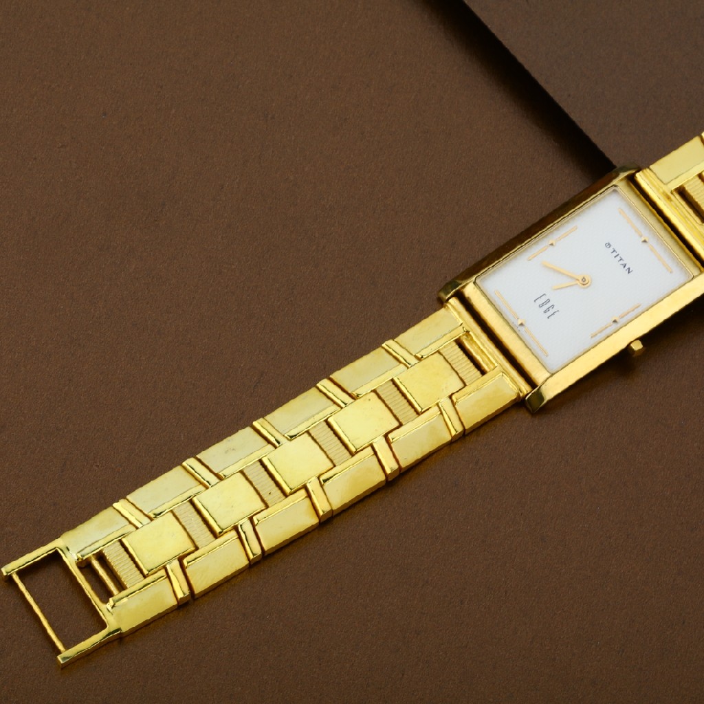 Gold 916 Fancy Plain Mens Watch-MW04