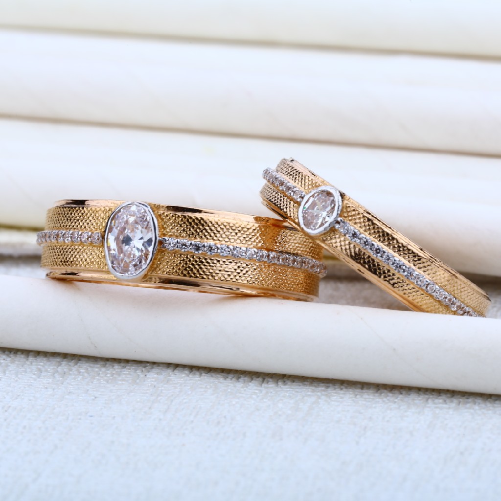 Rose Gold 18K Engagement Gold Couple RING-RCR02