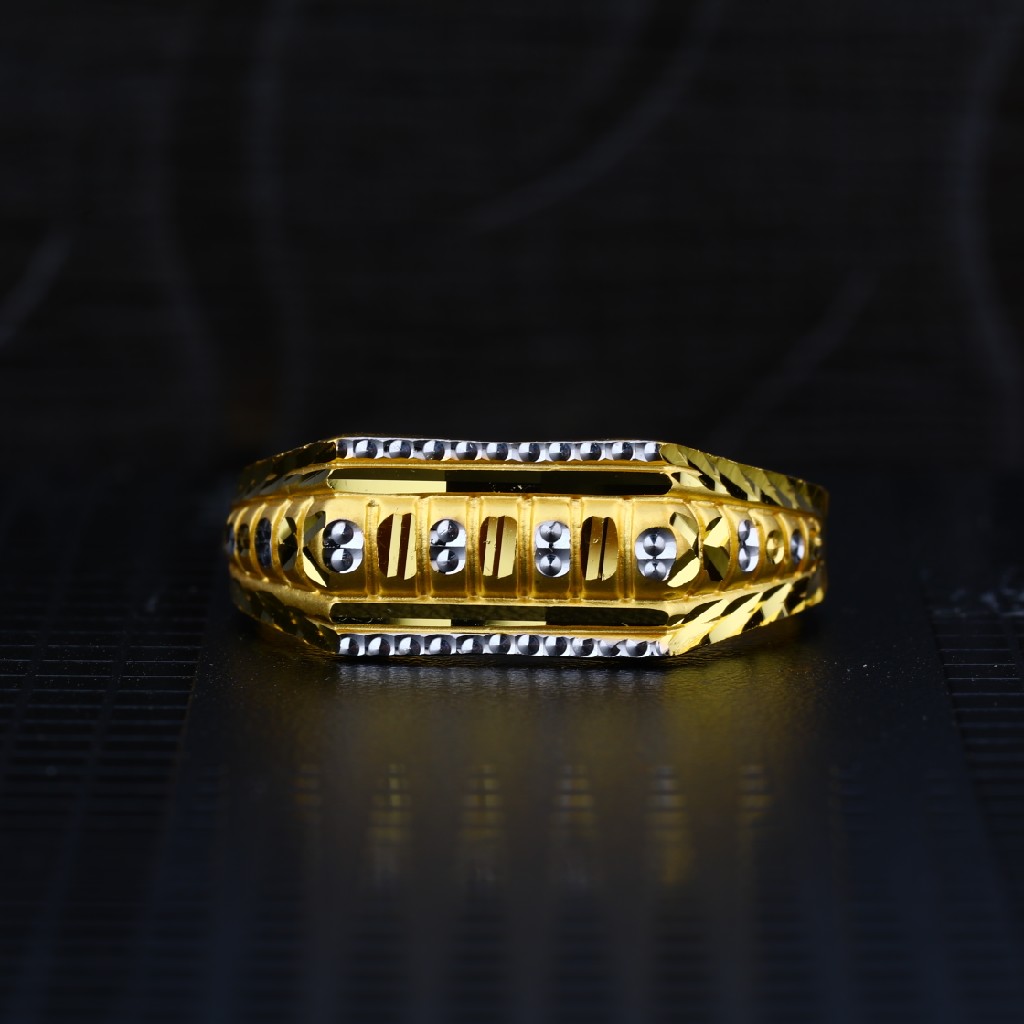 Men's Exclusive 22K Plain Casting Gold Ring- MPR31