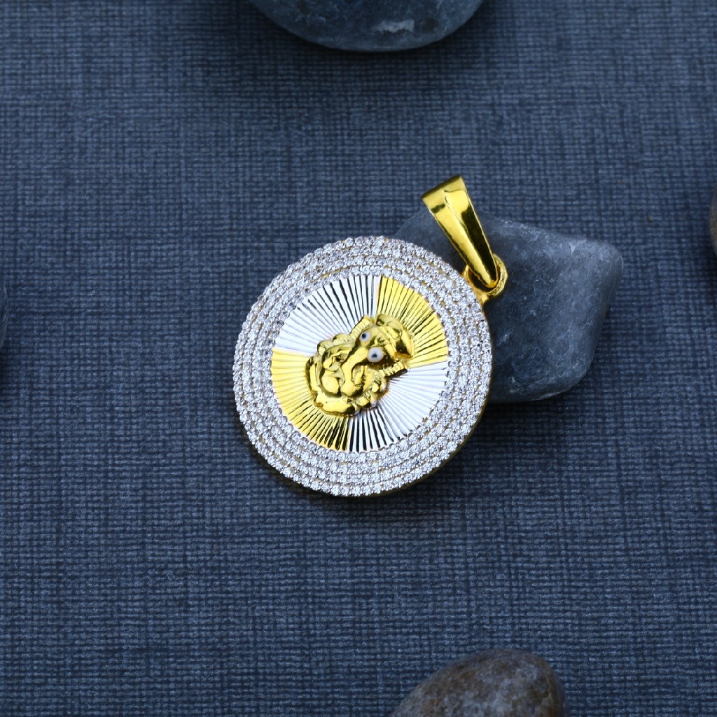 Men's Exclusive 916 Ganpati Bapa Gold Pendant- GP39
