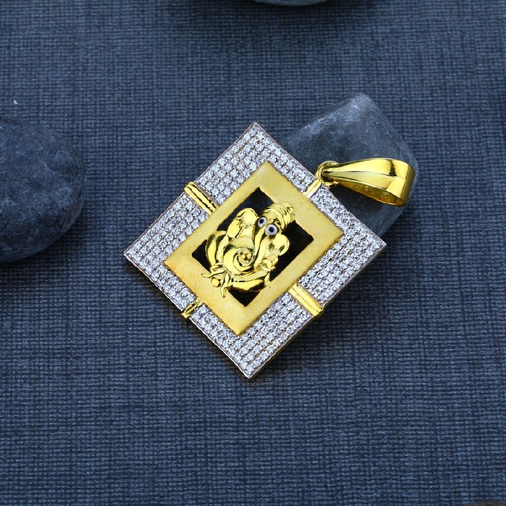 Men's Exclusive 22K Ganpati Bapa Gold God Pendant- GP25