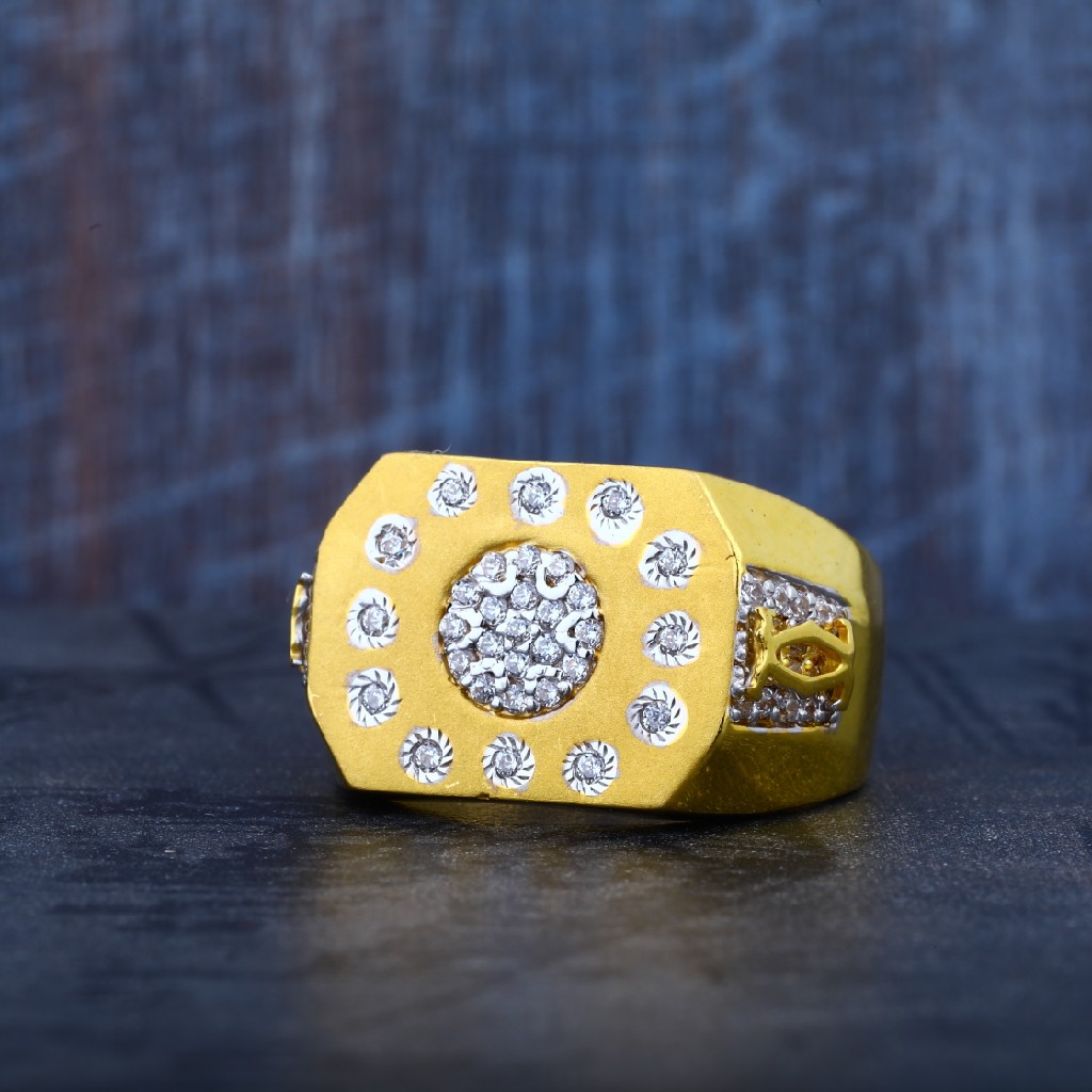 Mens 916 Gold Casting Designer Ring-MR62