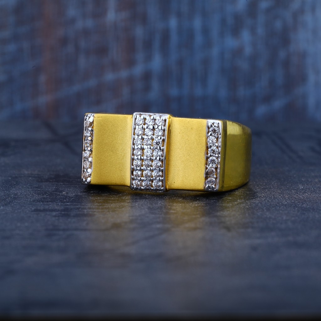 Mens 916 Golz Cz Dull Finishing Fancy Ring-MR60