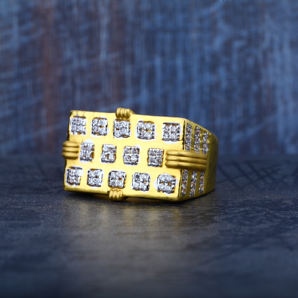 Mens 916 Simple Daily Wear Gold Ring-MR26