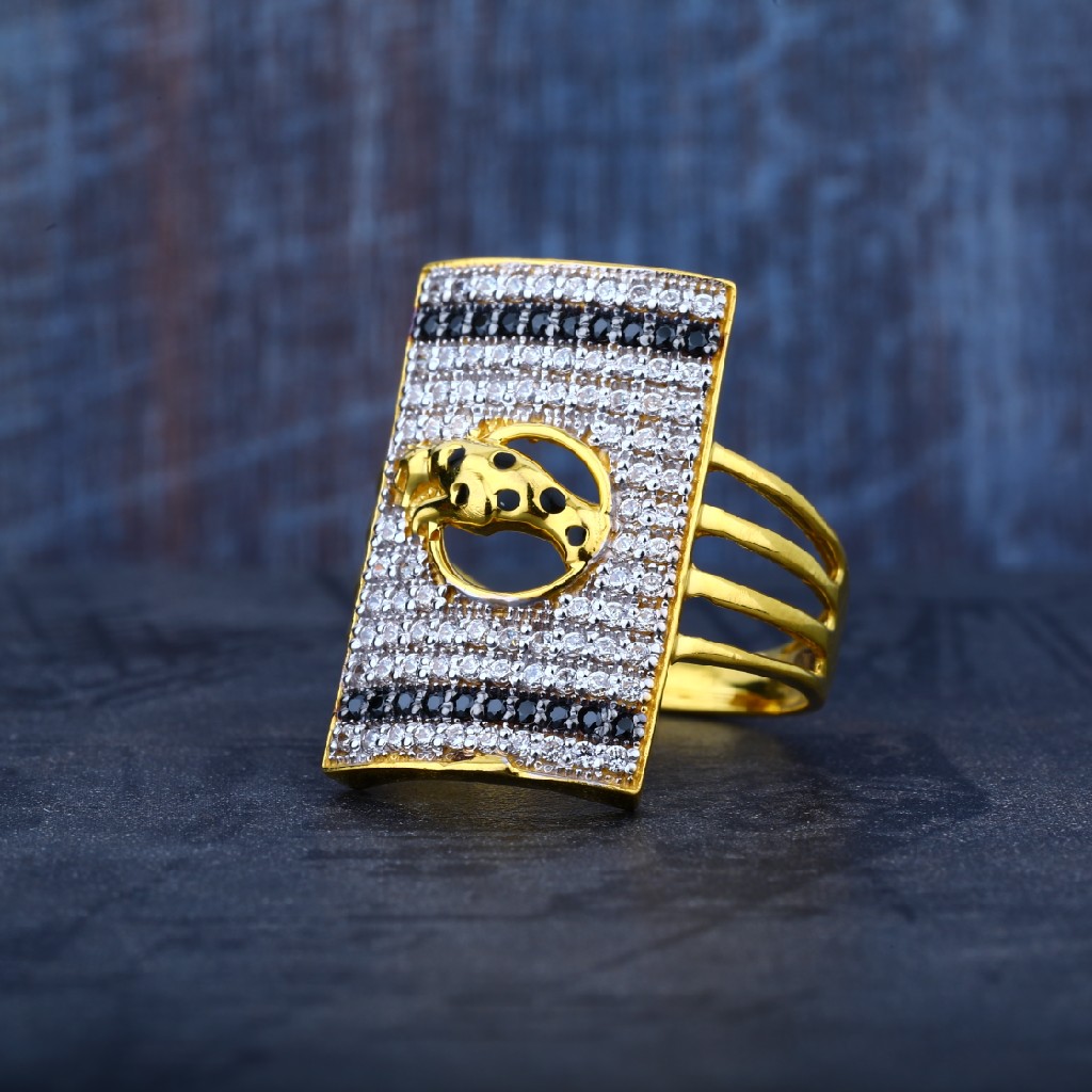 Exclusive Mens 22K Gold Jaguar Ring-MR23