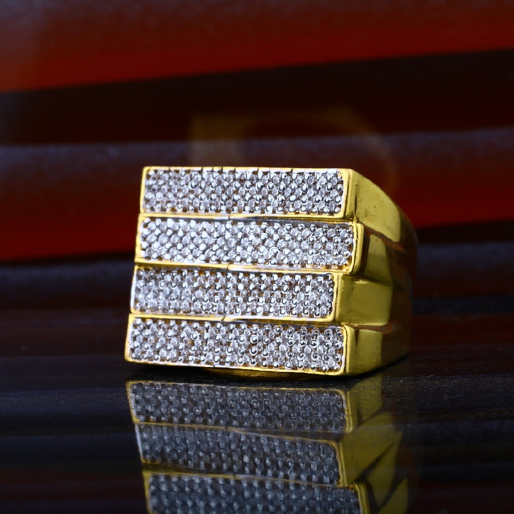 Mens Exclusive Simple Daily Wear Gold Ring-MHR51