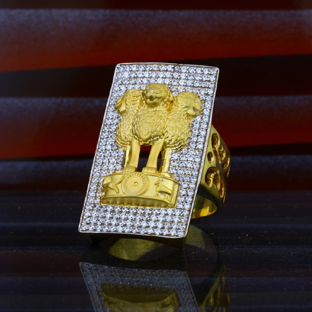 Mens Exclusive Heavy Weight 916 Gold Ring-MHR01